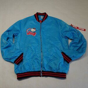Hello Kitty 45th Anniversary Friends Around The World Tour Bomber Jacket Large